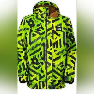 The North Face Green and Black Patterned Jacket
